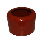 Abbildung eines Futternapfs in  8cm aus Kunststoff in der Farbe rot
