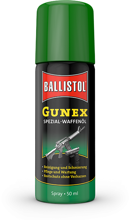 Abbildung einer Dose Ballistol Gunex Waffenöl 50 ml