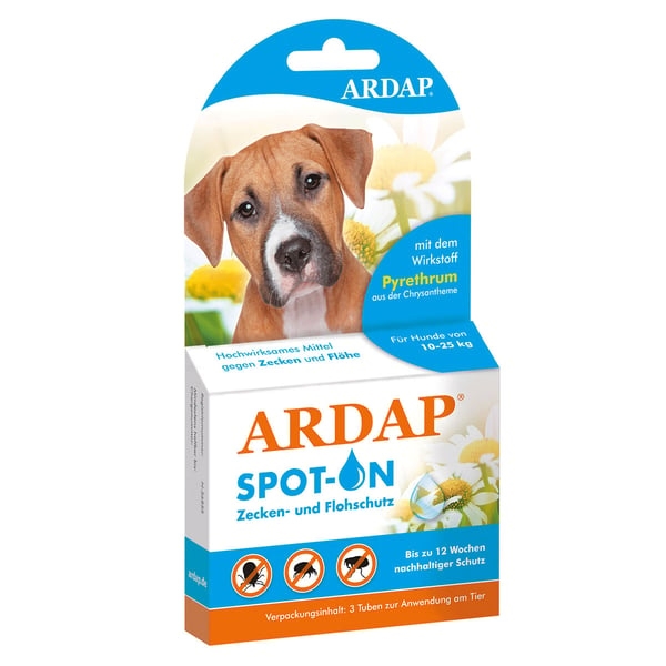 Ardap Spot on fr Hunde 10 bis 25 Kg 3 Tuben